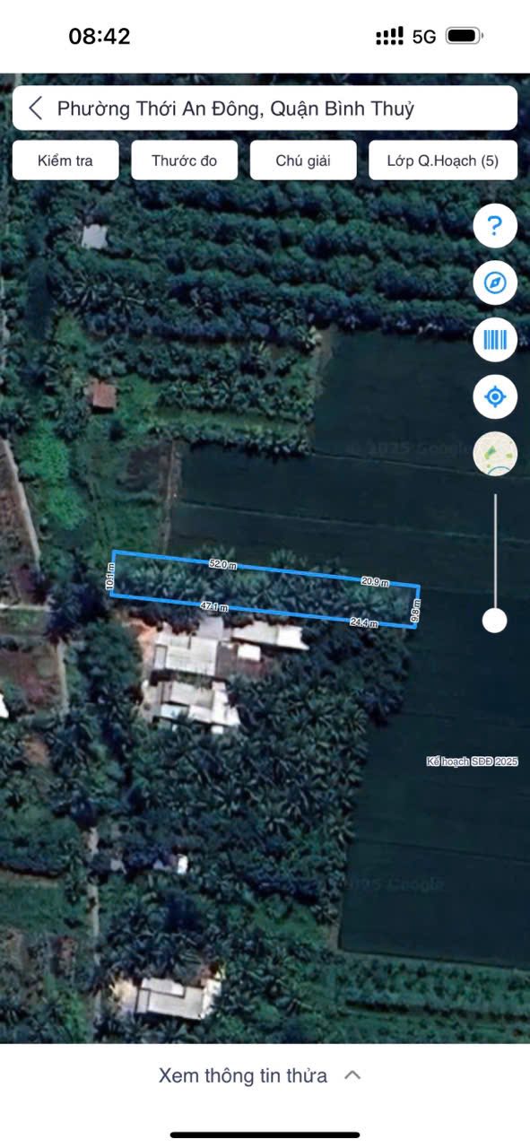 Đất nền Thới An Đông, Bình Thủy 520m² giá chỉ 1.716 tỷ - Sổ hồng chính chủ!