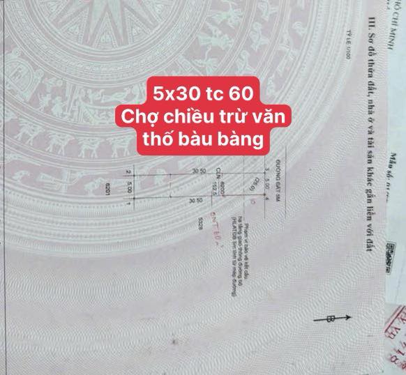 Đất thổ cư 150m² Trừ Văn Thố Bàu Bàng - Giá thương lượng hấp dẫn!