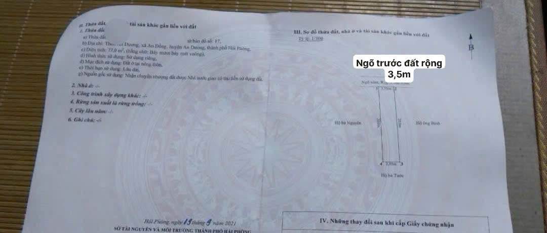 Đất nền 151m² Tôn Đức Thắng, Hải An, 3.02 tỷ - Sổ đỏ chính chủ, vị trí đắc địa!