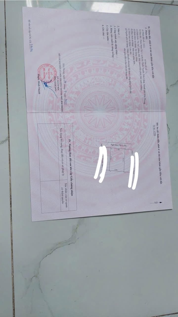 Đất thổ cư thôn Nam Tử, xã Kiến Thiết 74.7m² giá cực tốt - Sổ đỏ chính chủ!