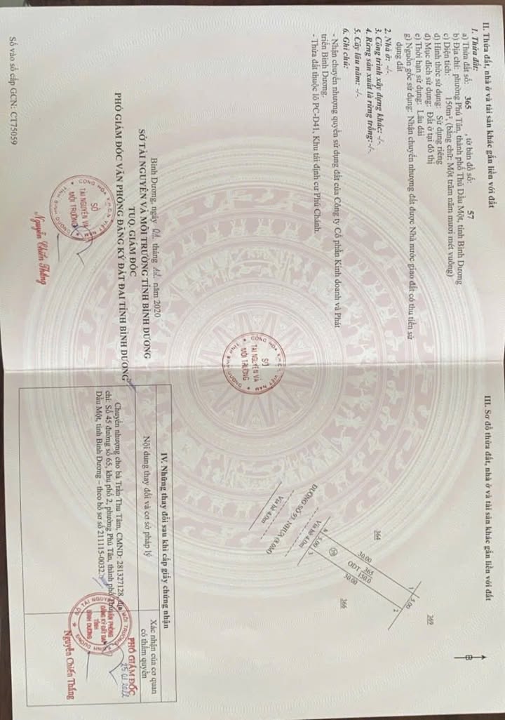 Đất nền Phú Tân, Thủ Dầu Một 150m² giá 2.8 tỷ - Đầu tư sinh lời ngay!