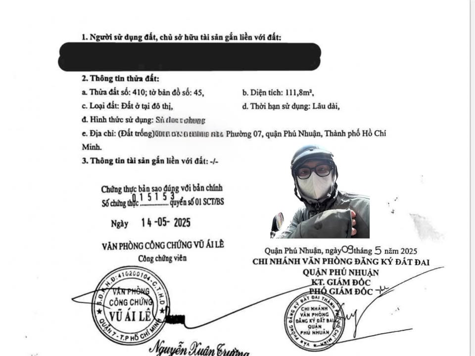 Đất mặt tiền đường Hoa, Phú Nhuận, 112m² giá 20 tỷ - Cơ hội đầu tư tuyệt vời!