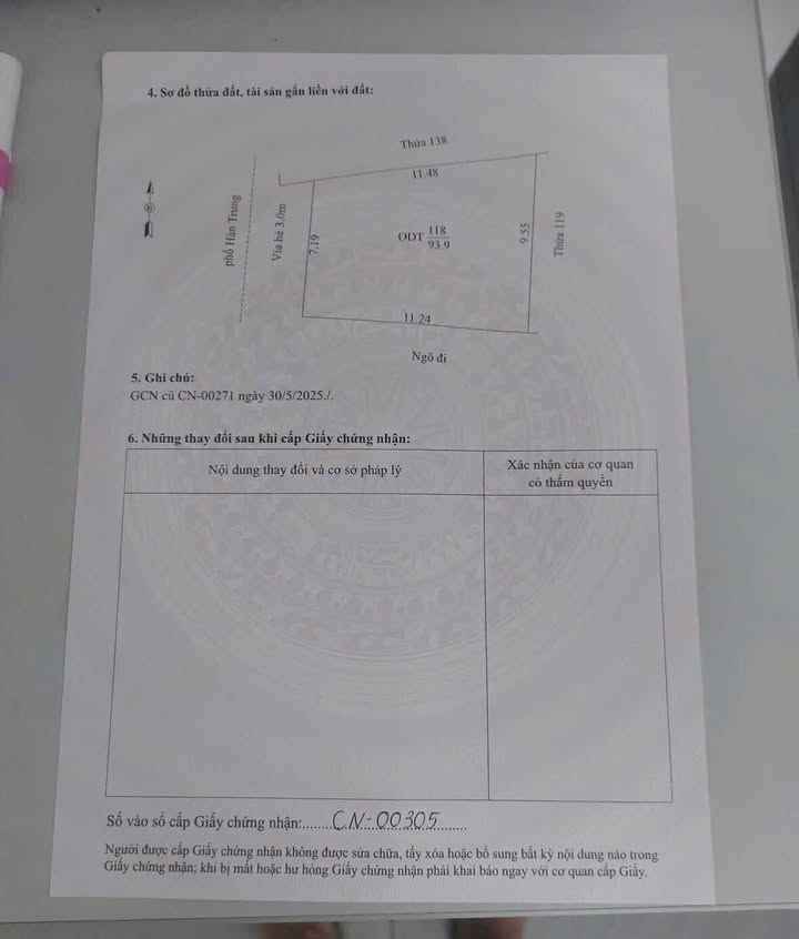 Đất nền lô góc 2 mặt đường Hàn Trung, 94m² - Giá thỏa thuận hấp dẫn!