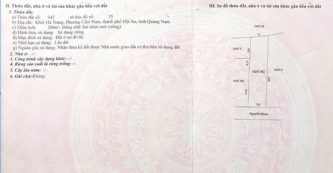 Đất nền mặt tiền đường Nguyễn Khoa 200m² giá 3 tỷ - Đầu tư sinh lời ngay!