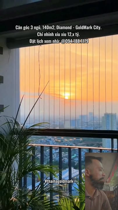 Căn hộ 3 ngủ Goldmark City 140m² giá 12 tỷ - View Mỹ Đình tuyệt đẹp!