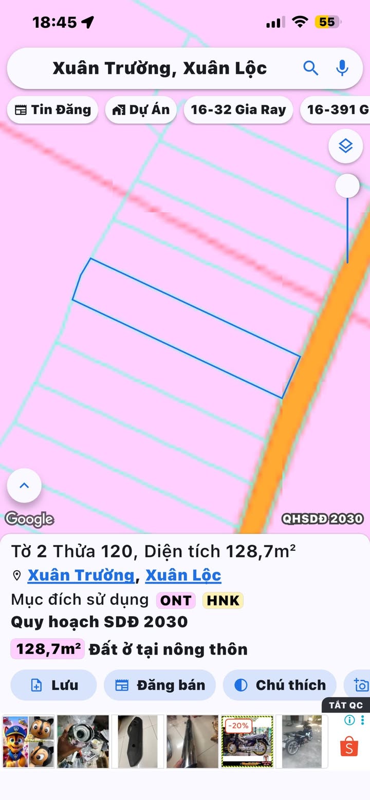 Đất nền Xuân Lộc, Đồng Nai 125m² giá chỉ 420 triệu - Sổ đỏ chính chủ, xây dựng tự do!