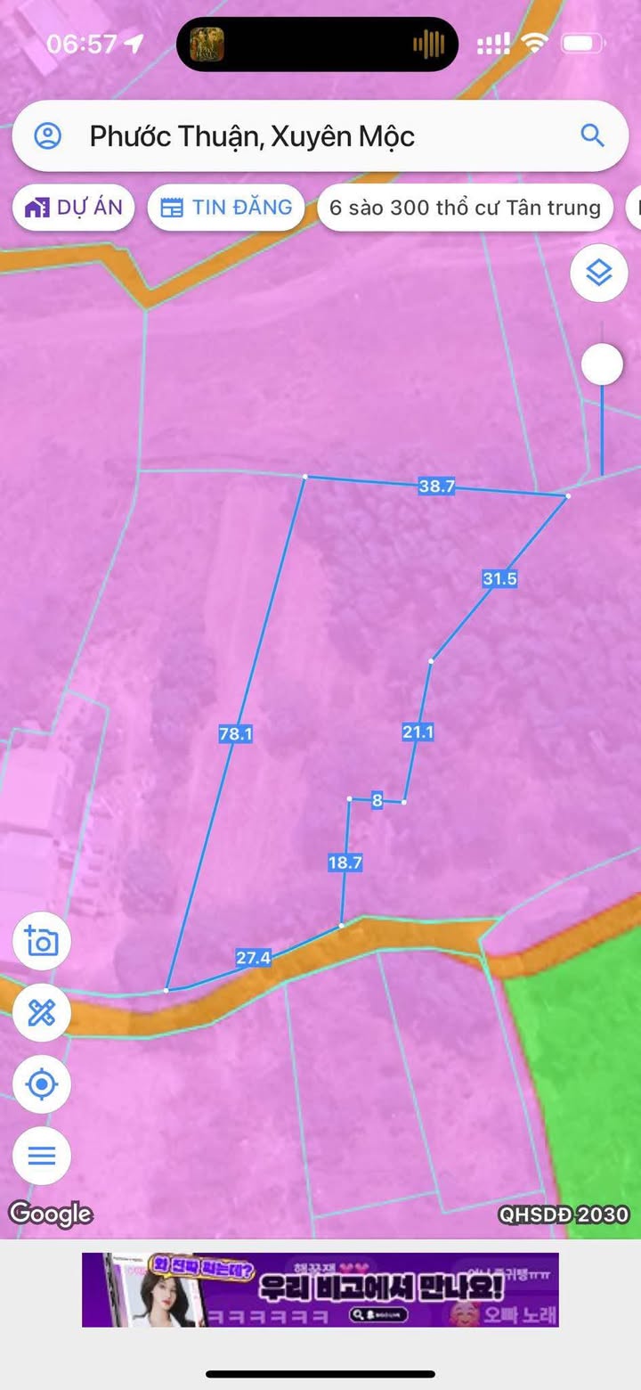 Đất Farm 1,8 sào Phước Thuận, Xuyên Mộc - Sổ đỏ chính chủ, gần rừng nguyên sinh!