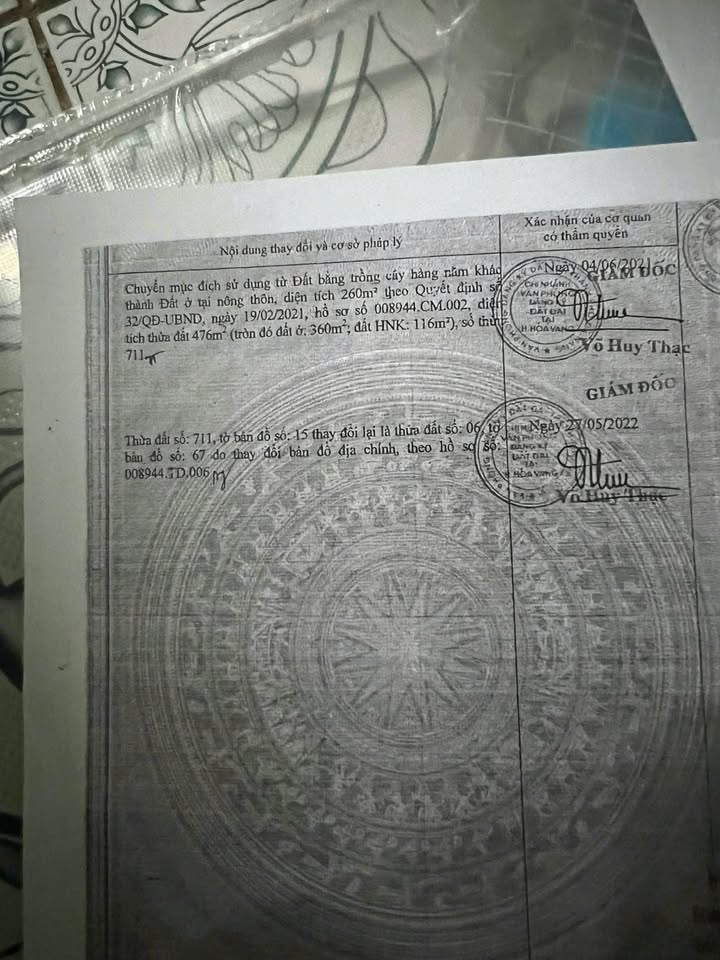 Đất nền biệt thự Hòa Sơn 476m² giá 50 tỷ - Đầu tư sinh lời cao!