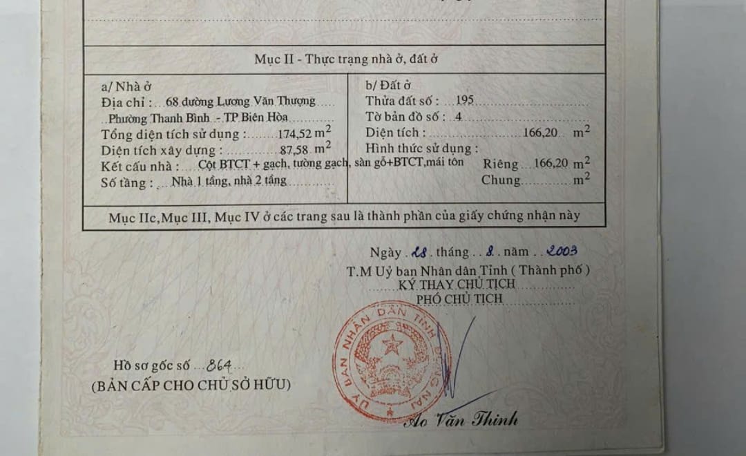 Bán nhà mặt tiền phường Thanh Bình, Biên Hòa 175m² giá 12 tỷ - Đầu tư sinh lời ngay!