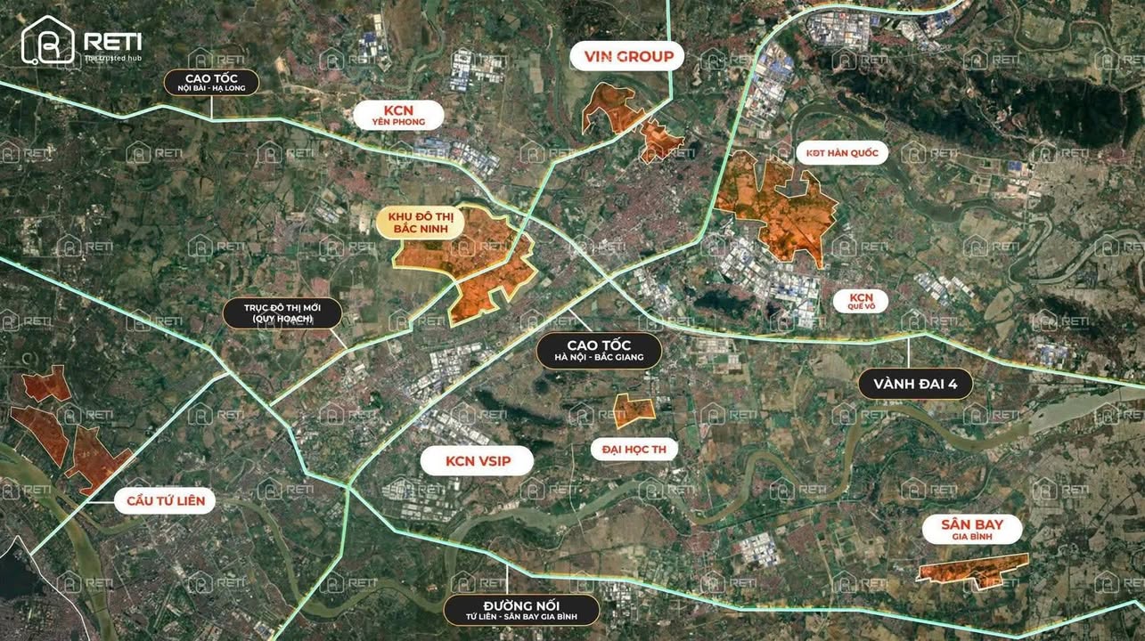 Khu đô thị Tiên Du Bắc Ninh 299ha - Đầu tư sinh lời ngay hôm nay!