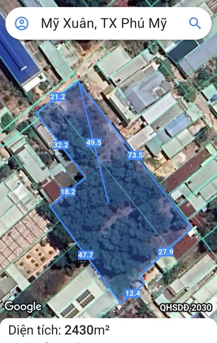 Đất nền 2400m² Phú Mỹ Bà Rịa - Vũng Tàu - Cơ hội đầu tư tuyệt vời!