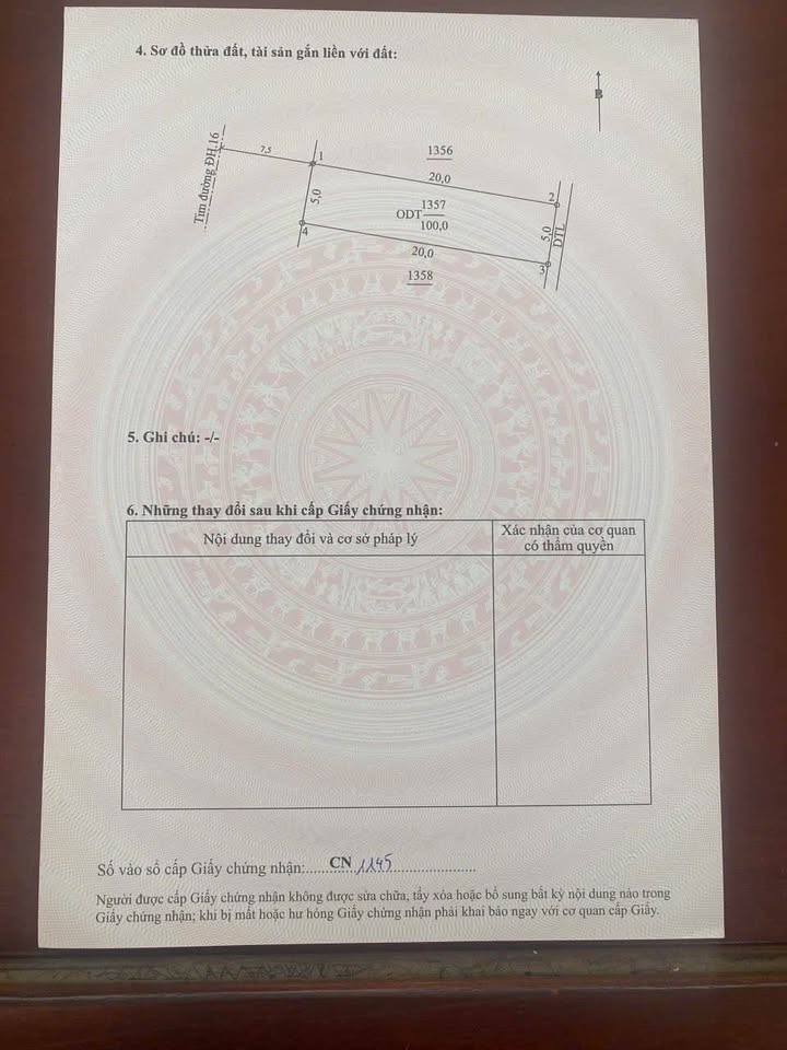 Đất Trục huyện Kiến Xương 100m² giá 1.2 tỷ - Vị trí thuận lợi gần chợ, trường học!