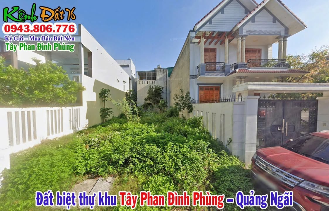 Bán lô đất biệt thự khu Tây Phan Đình Phùng 184m² giá 2.8 tỷ - Cơ hội đầu tư tuyệt vời!