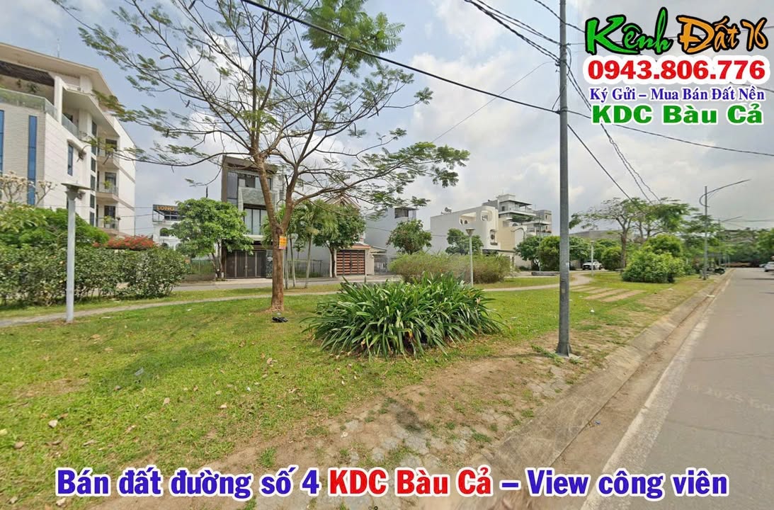 Đất nền đường số 4 KDC Bàu Cả 100m² - View công viên lý tưởng!