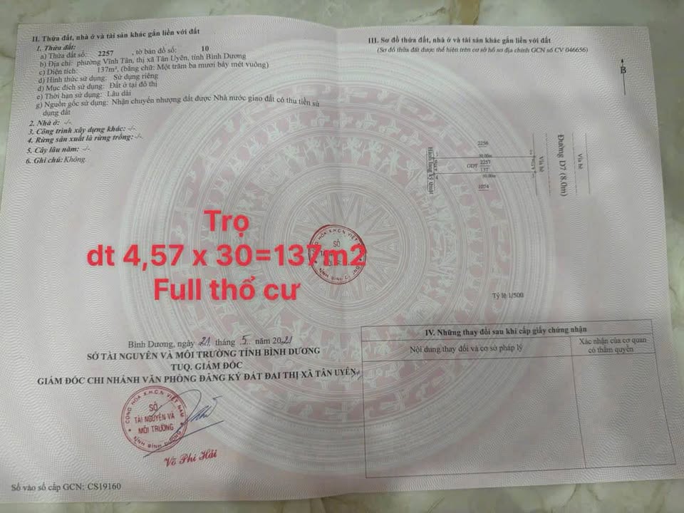 Nhà trọ 137m² Tân Uyên giá 2.25 tỷ - Đang cho thuê 9 triệu/tháng!