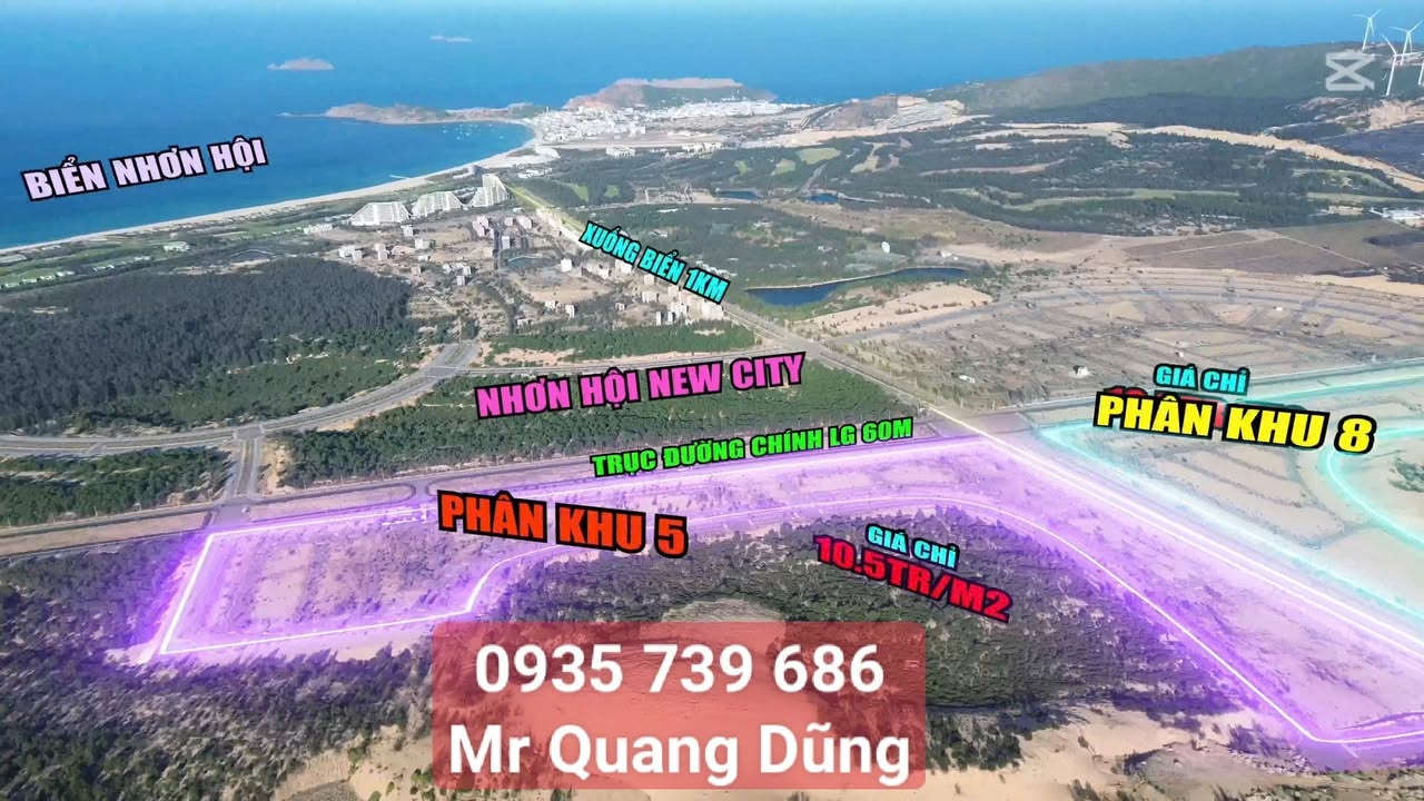 Đất nền biệt thự mini Nhơn Hội 132m² giá 1,4 tỷ - Cơ hội đầu tư tuyệt vời!