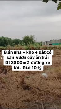 Nhà xưởng Phước Vĩnh An Củ Chi 2800m² giá 10 tỷ - Phù hợp sản xuất và nhà vườn!