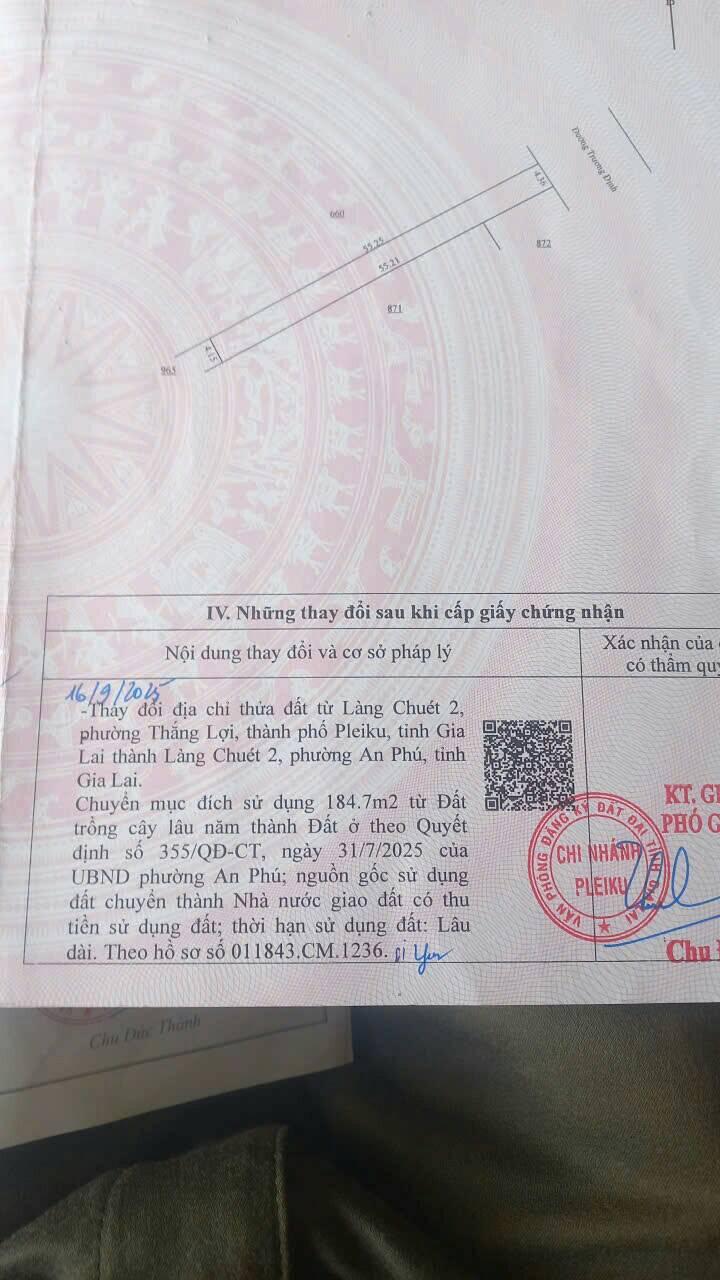 Đất mặt tiền đường Trương Định, phường Thắng Lợi, 228m² - Cơ hội đầu tư hấp dẫn!