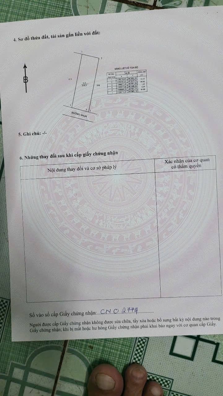 Đất Bông Trang Xuyên Mộc 306,9m² giá 1,55 tỷ - Vị trí đẹp gần biển