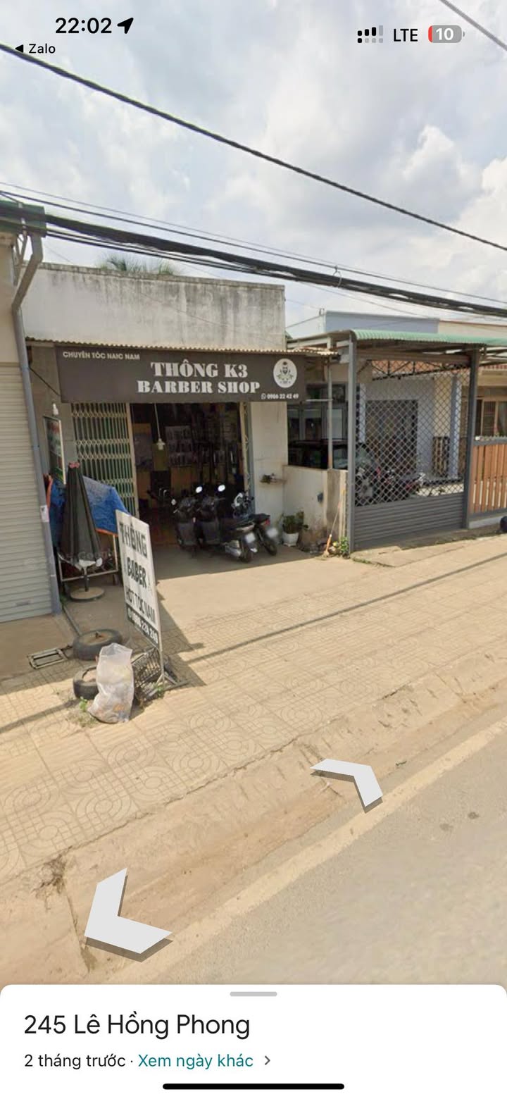 Đất mặt tiền Lê Hồng Phong, Đà Lạt 185m² giá 4.5 tỷ - Sổ hồng chính chủ, lợi nhuận từ thuê quán