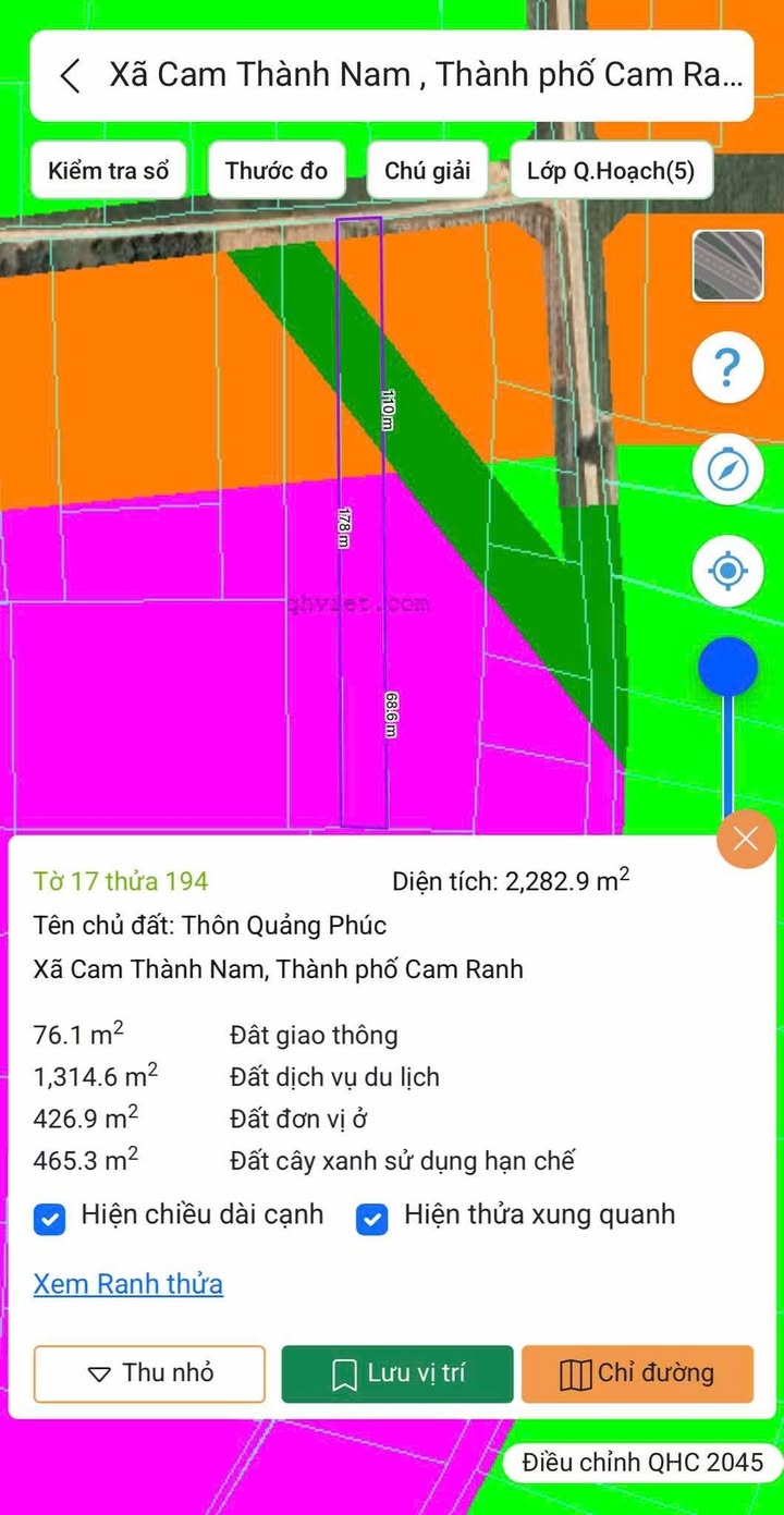 Đất nền Cam Thành Nam 2300m² giá tốt - Cơ hội đầu tư hấp dẫn!