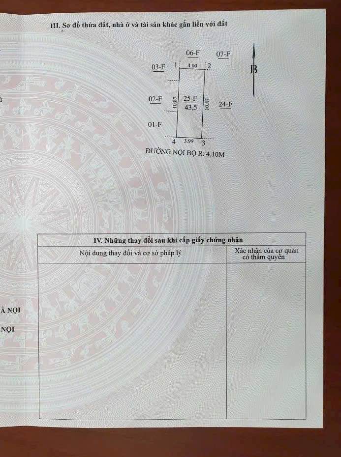 Đất nền Cổ Nhuế 43m² giá thỏa thuận - Ô tô đỗ cửa, không quy hoạch