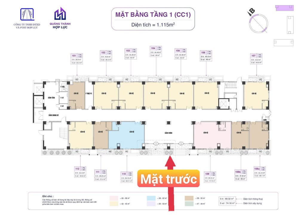 Khối đế chung cư Quảng Thành 32.2m² giá 800 triệu - Đầu tư sinh lời ngay!