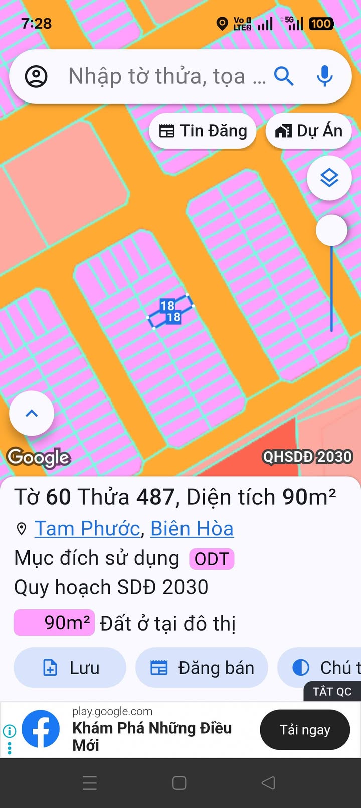 Đất nền Khu dân cư thương mại Phước Thái, Tam Phước, 90m² giá 1.7 tỷ - Cơ hội đầu tư hấp dẫn!