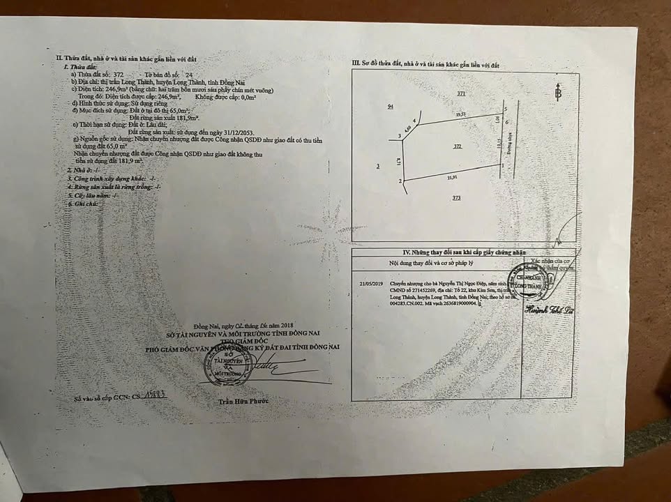 Đất nền đường Huỳnh Văn Lũy, Long Thành 247m² giá 4.1 tỷ - Hàng hiếm đầu tư sinh lời