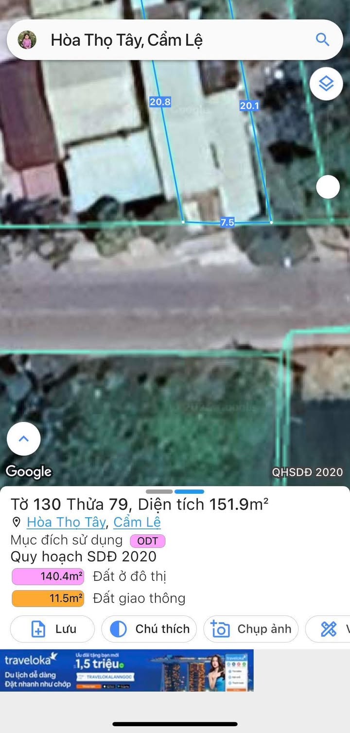 Đất tặng nhà Cấp 4 đường Cầu Đỏ, Đà Nẵng, 152m² giá 2 tỷ - Cơ hội đầu tư hấp dẫn!