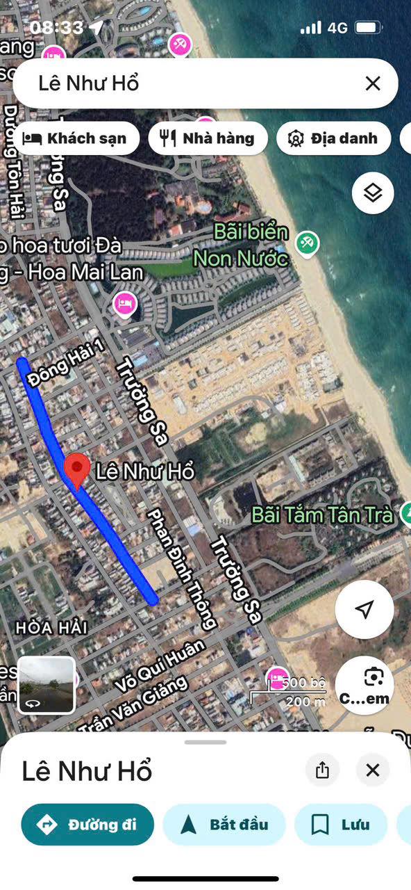 Lô đất Biển Lê Như Hổ Đà Nẵng 100m² giá 5.3 tỷ - Đầu tư sinh lời ngay!