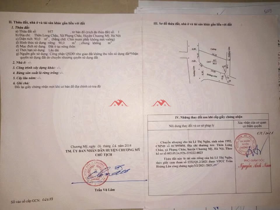 Đất nền lô góc 90m² tại Phụng Châu, Chương Mỹ - Đường ô tô tránh, giá chỉ 300 triệu!