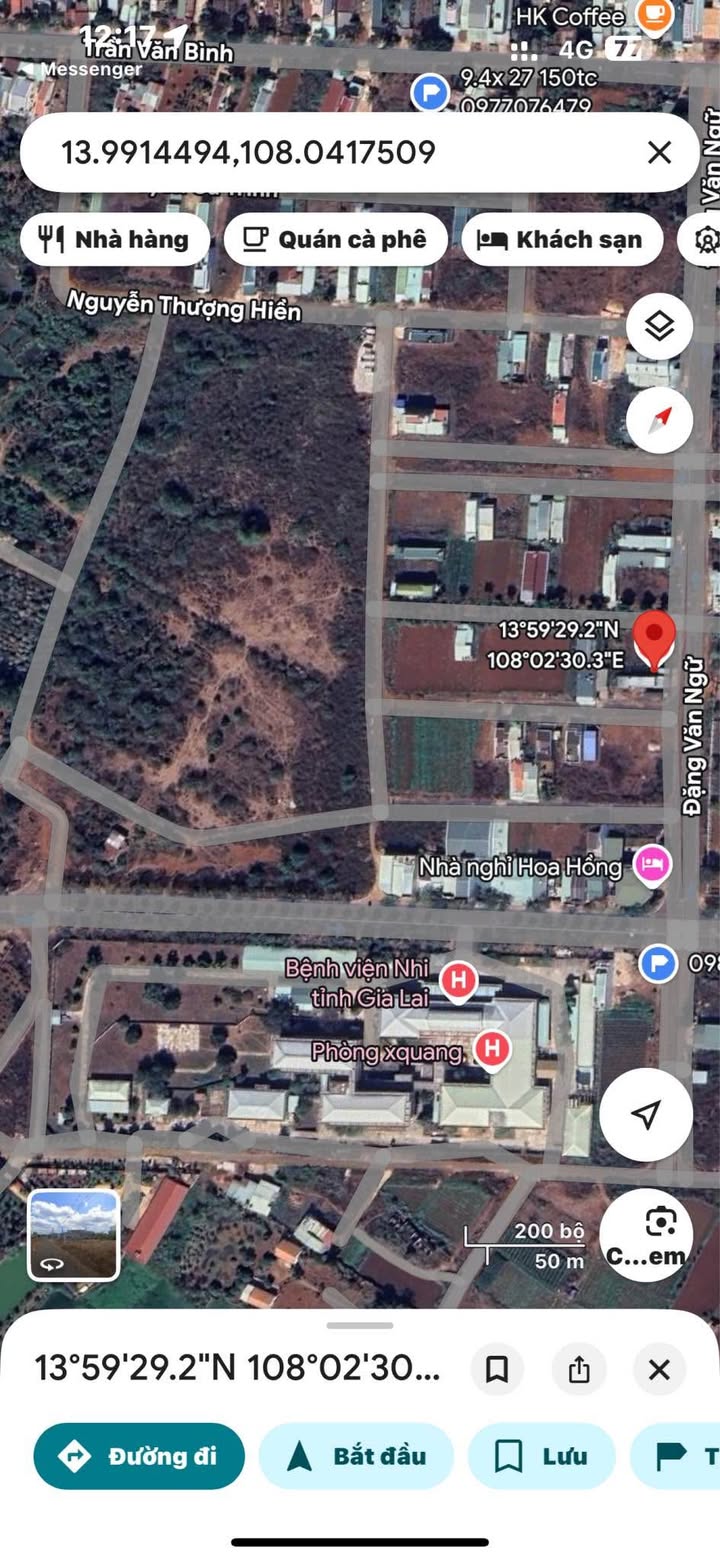 Đất mặt tiền Đặng Văn Ngữ, Pleiku 150m² giá 1.6 tỷ - Cơ hội đầu tư không thể bỏ qua!