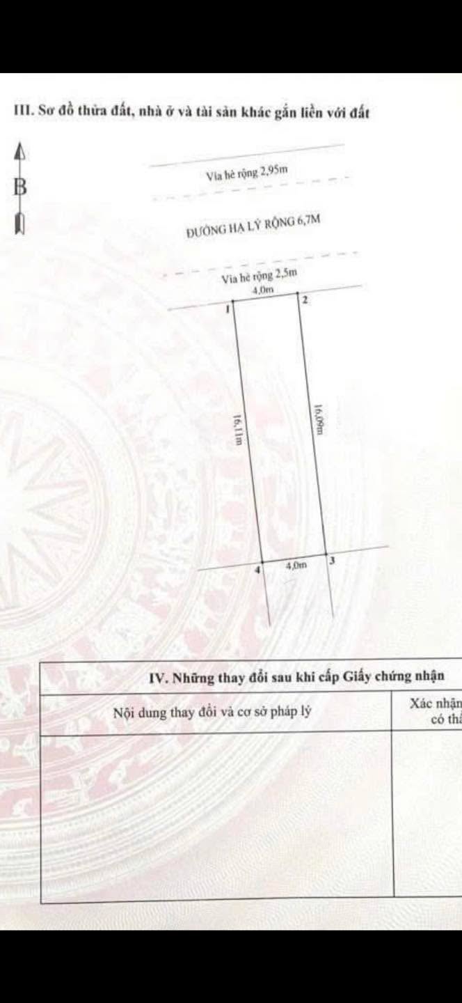 Đất mặt đường Hạ Lý, quận Hồng Bàng, 60m² giá 7 tỷ - Vị trí đắc địa, xây dựng tự do!