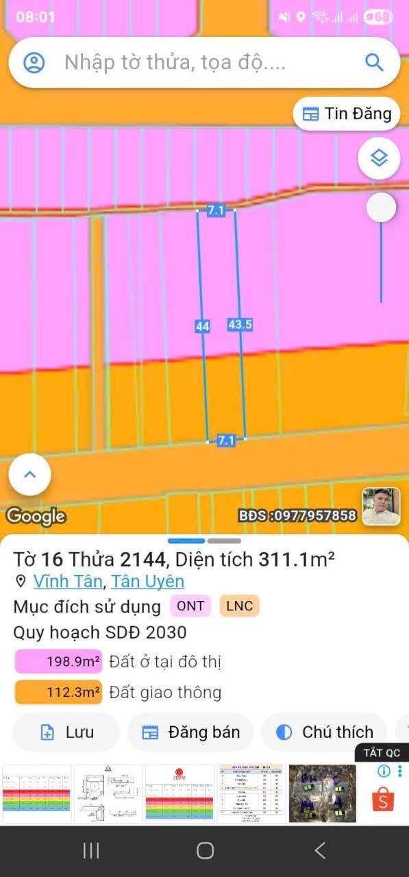Đất thổ cư đường ĐT 742, Tân Bình, 1040m² giá 7 tỷ - Cơ hội đầu tư hấp dẫn!