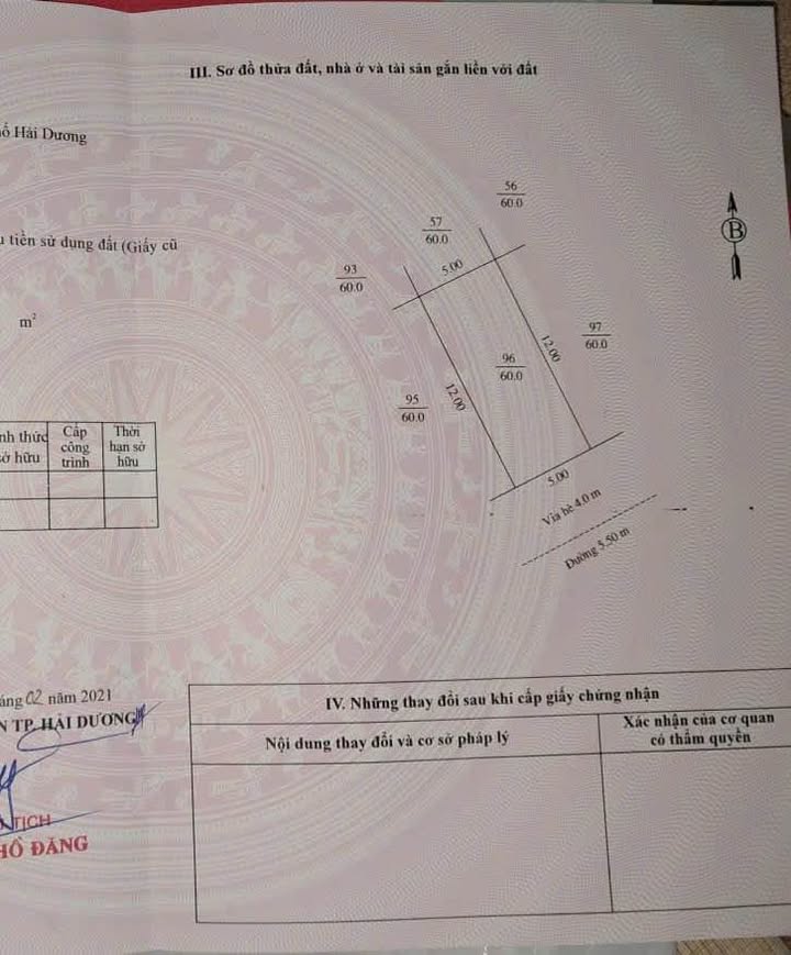 Đất nền KĐT Âu Việt Hải Dương 60m² giá 2 tỷ - View công viên tuyệt đẹp!