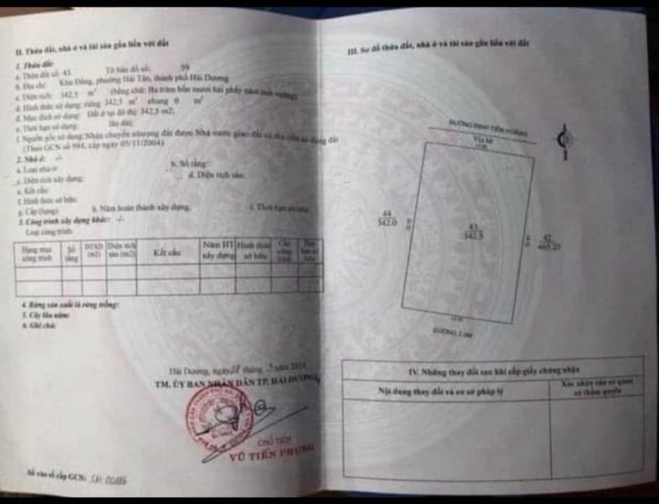 Đất biệt thự mặt phố Đinh Tiên Hoàng, Hải Dương 342.5m² - Cơ hội đầu tư tuyệt vời!