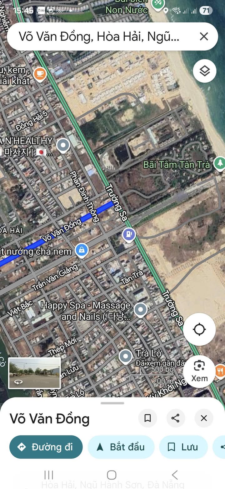 Bán đất đường Võ Văn Đồng, Hòa Hải, Ngũ Hành Sơn 100m² - Vị trí đắc địa gần biển!