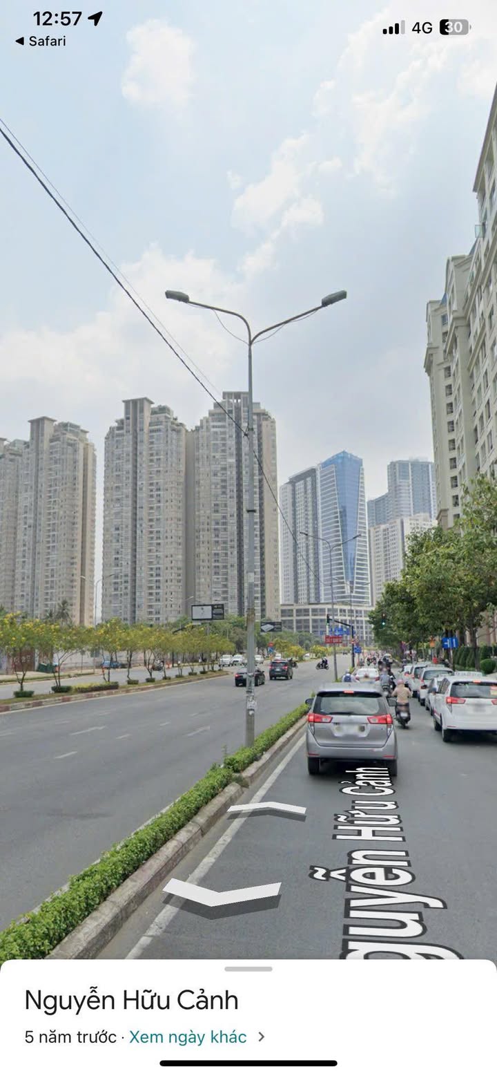 Đất thổ cư 1000m² đường Nguyễn Hữu Cảnh quận Bình Thạnh giá 185 tỷ - Cơ hội đầu tư vàng!