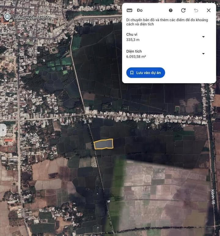 Đất nền 6 công tại xã Tri Tôn, An Giang - Gần thị đội, giá thỏa thuận!