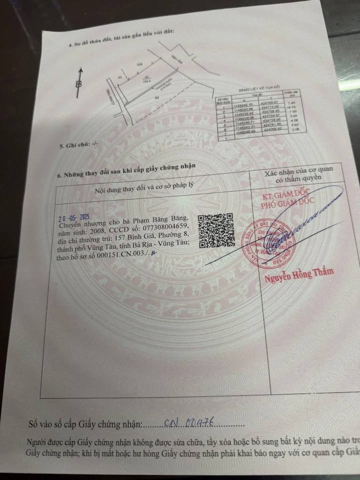 Lô đất phong thủy đẹp tại 444 Trần Phú, Vũng Tàu 128m² - Giá chỉ 6 tỷ