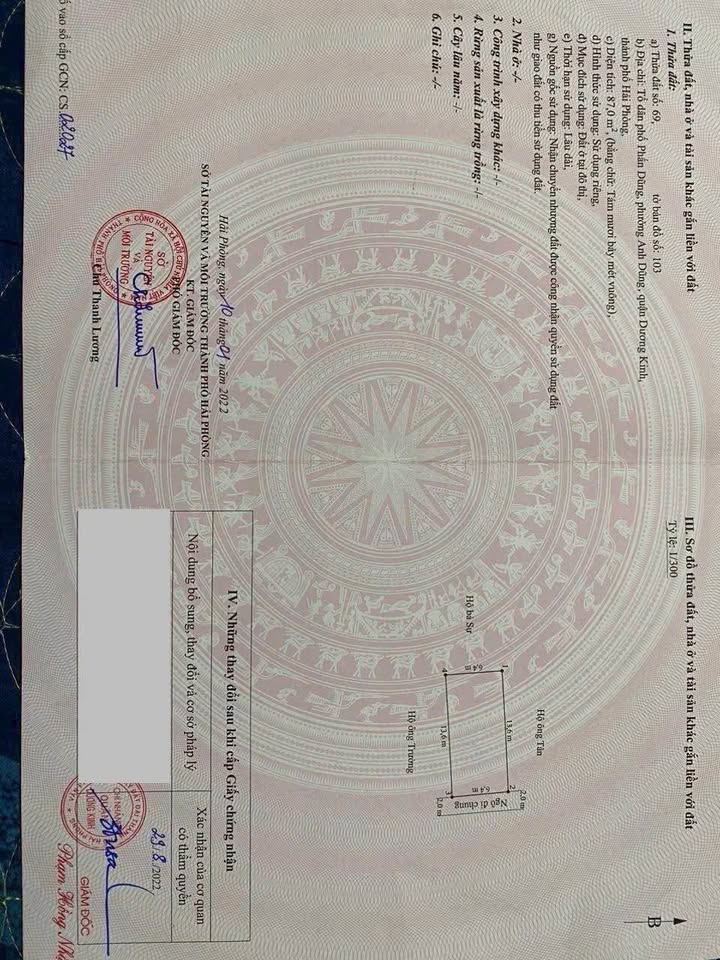 Đất nền Hưng Đạo, Dương Kinh 87m² giá 2 tỷ - Hướng Đông mát mẻ!