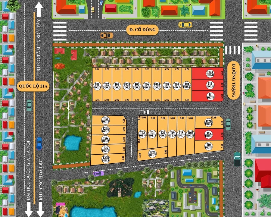 Lô đất kinh doanh 100m² tại Đồng Trạng, Cổ Đông - Vị trí sầm uất, đầu tư sinh lời