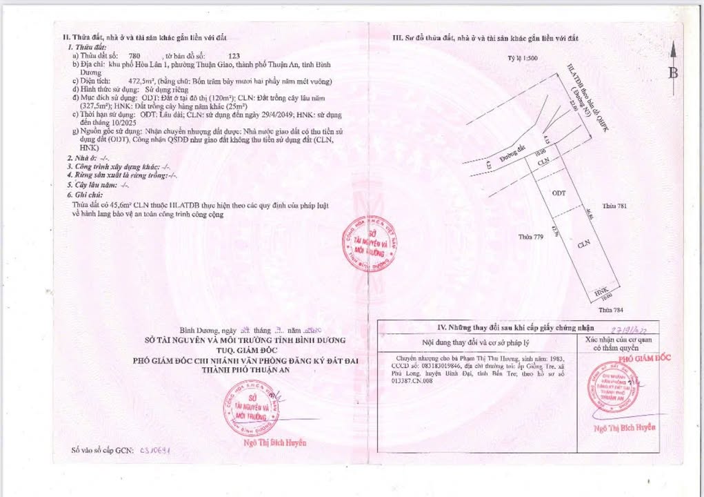 Dãy trọ 20 phòng tại phường Thuận Giao - Diện tích 472.5m² giá 7.2 tỷ - Cơ hội đầu tư sinh lời