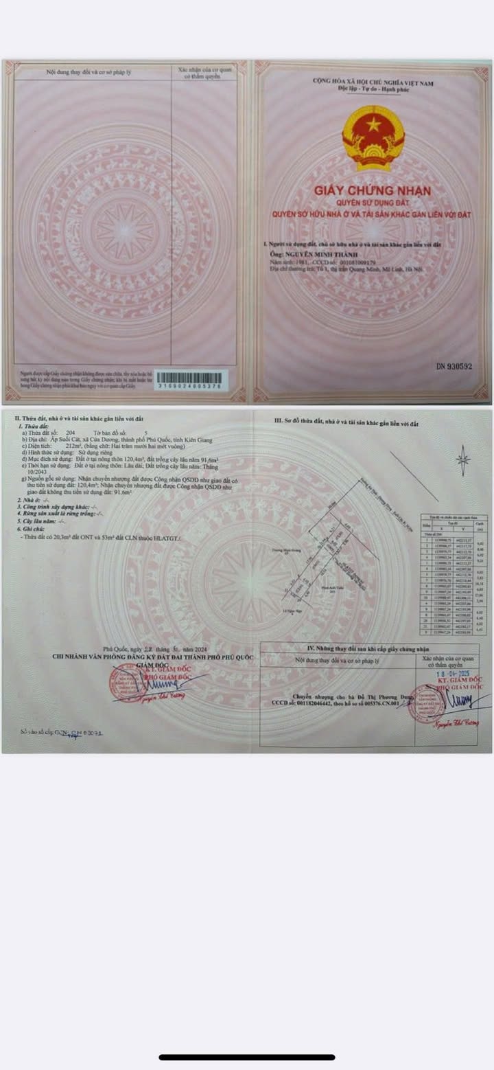 Đất mặt tiền đường DT973, ấp Suối Cát, Phú Quốc 212m² giá 2.7 tỷ - Đầu tư tiềm năng sinh lời!