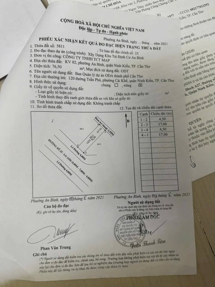 Đất nền Tái định cư An Bình 170m² giá 7.9 tỷ - Cặp góc đắc địa đối diện công viên!