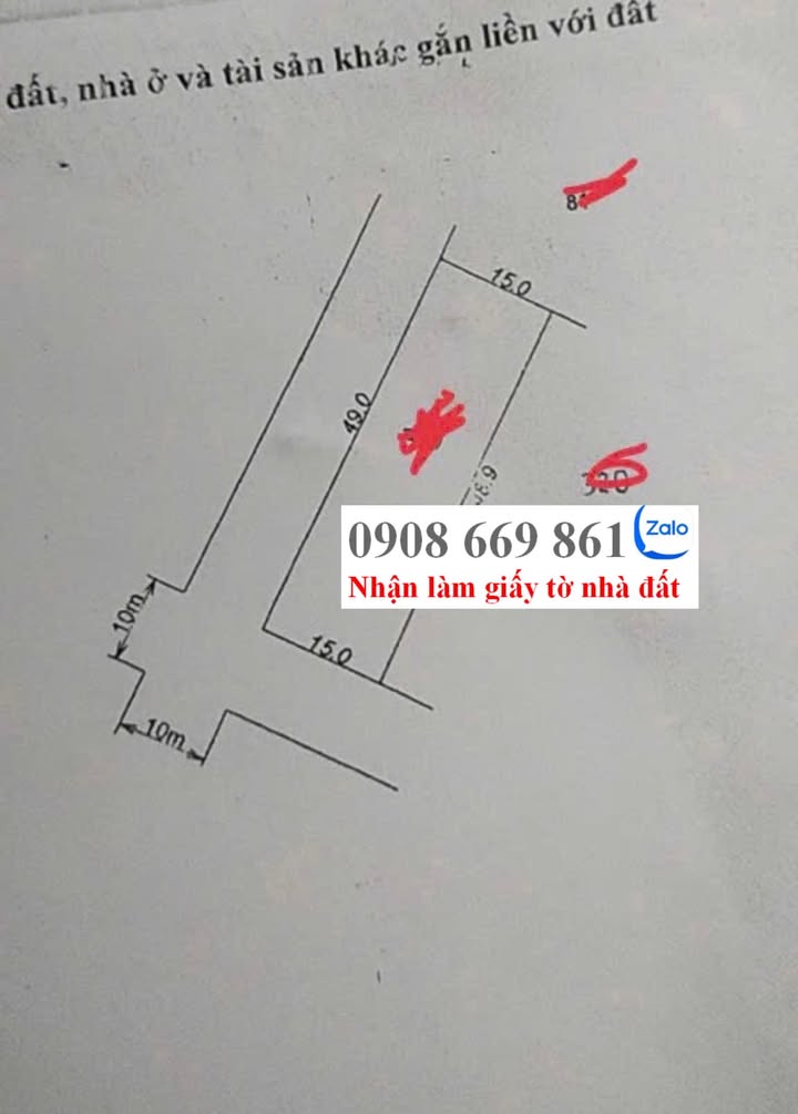 Đất 2 mặt tiền đường 10m hẻm Trường Đông 735m² giá 1.3 tỷ - Sổ đỏ chính chủ