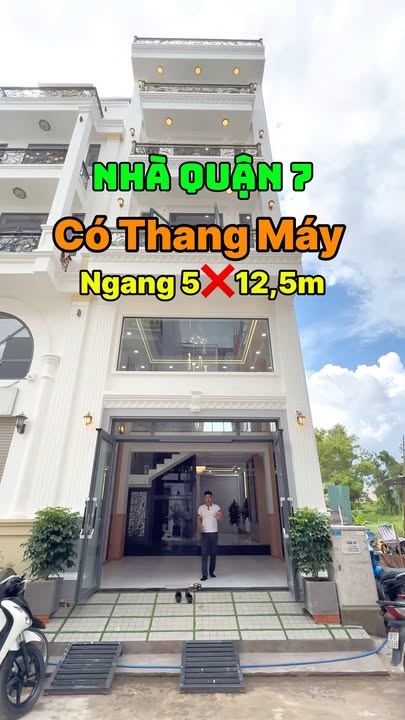 Nhà phố thang máy quận 7, 62.5m² giá 12.9 tỷ - Tiện nghi hiện đại gần Phú Mỹ Hưng!