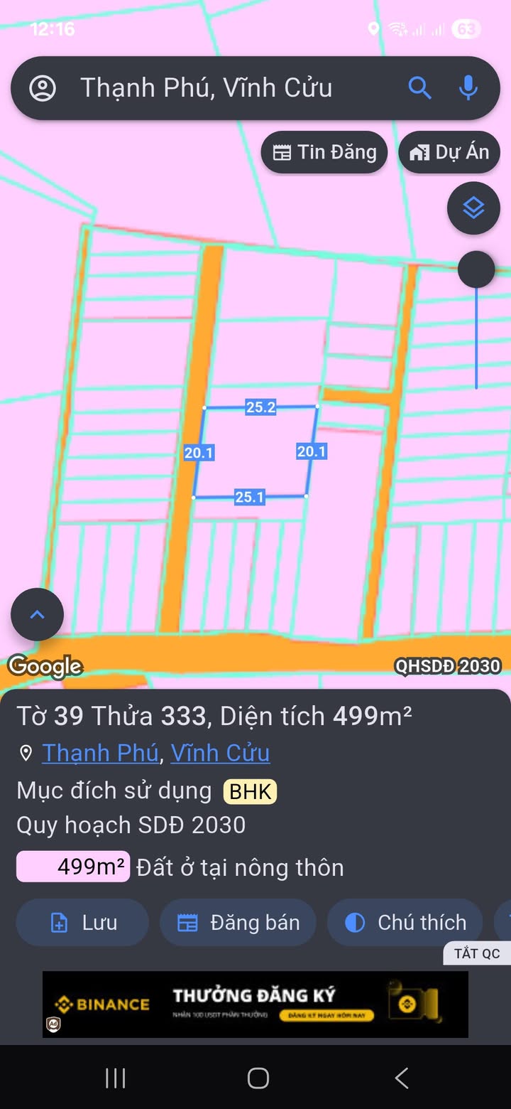 Nhà vườn Thạnh Phú, Vĩnh Cửu 500m² giá 3.5 tỷ - Lợi nhuận từ đầu tư nghỉ dưỡng!