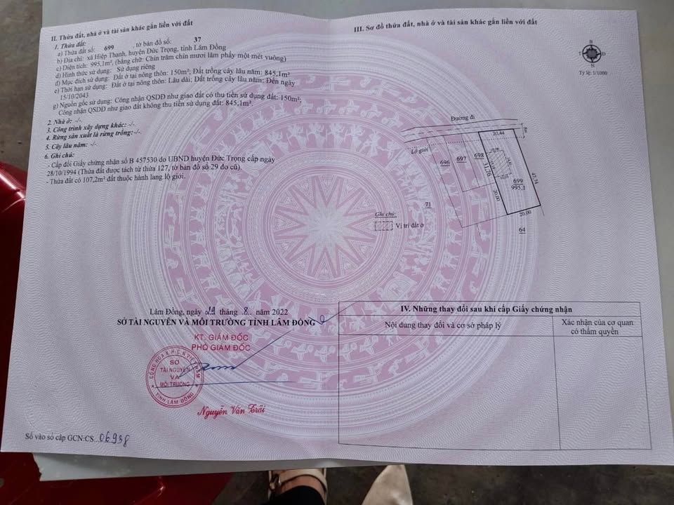 Đất Bồng Lai Hiệp Thạnh 960m² giá 7 tỷ - Cơ hội đầu tư sinh lời!